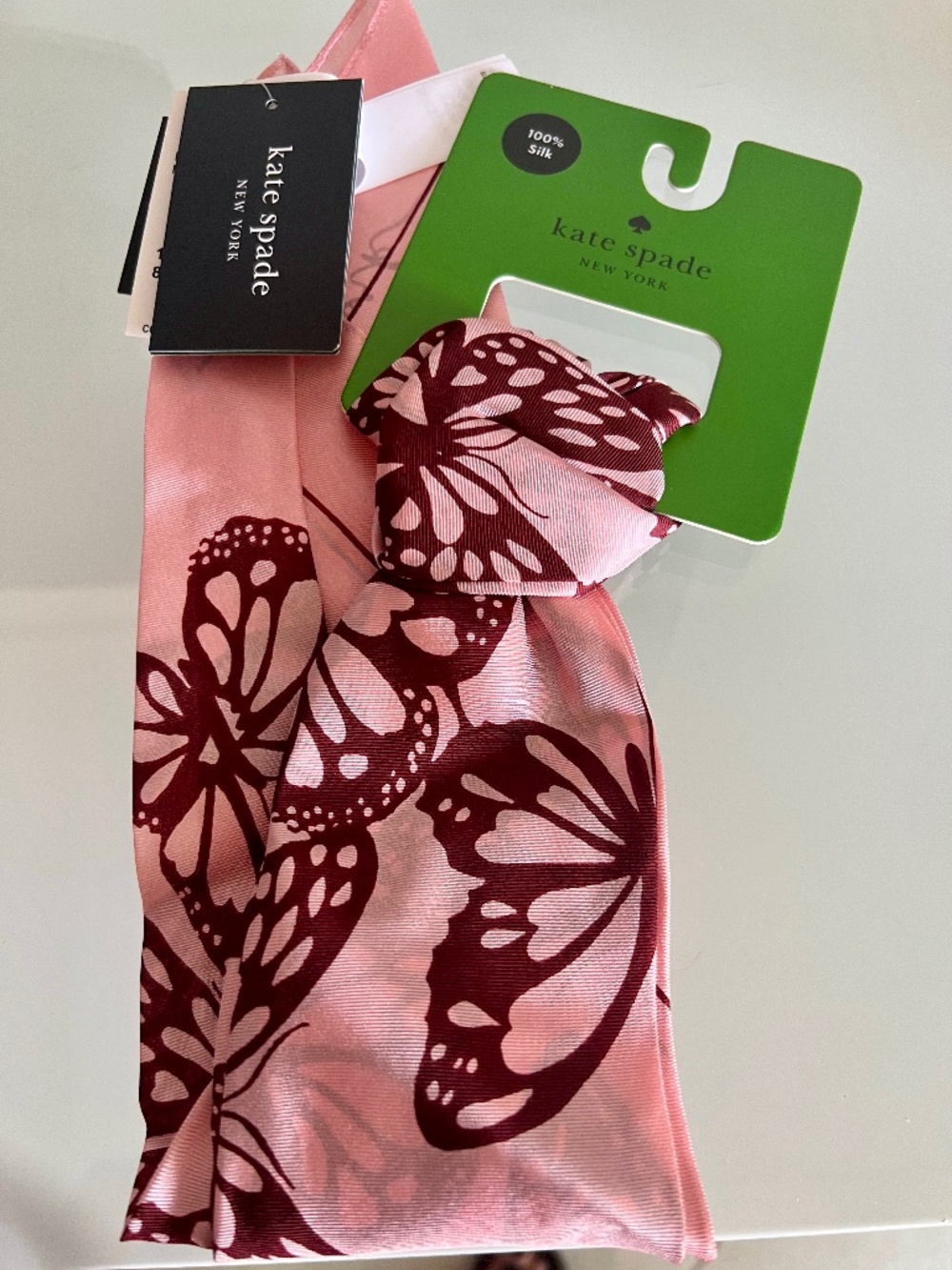 KATE SPADE Spring Flight Silk Square Scarf - Picture 2 of 9